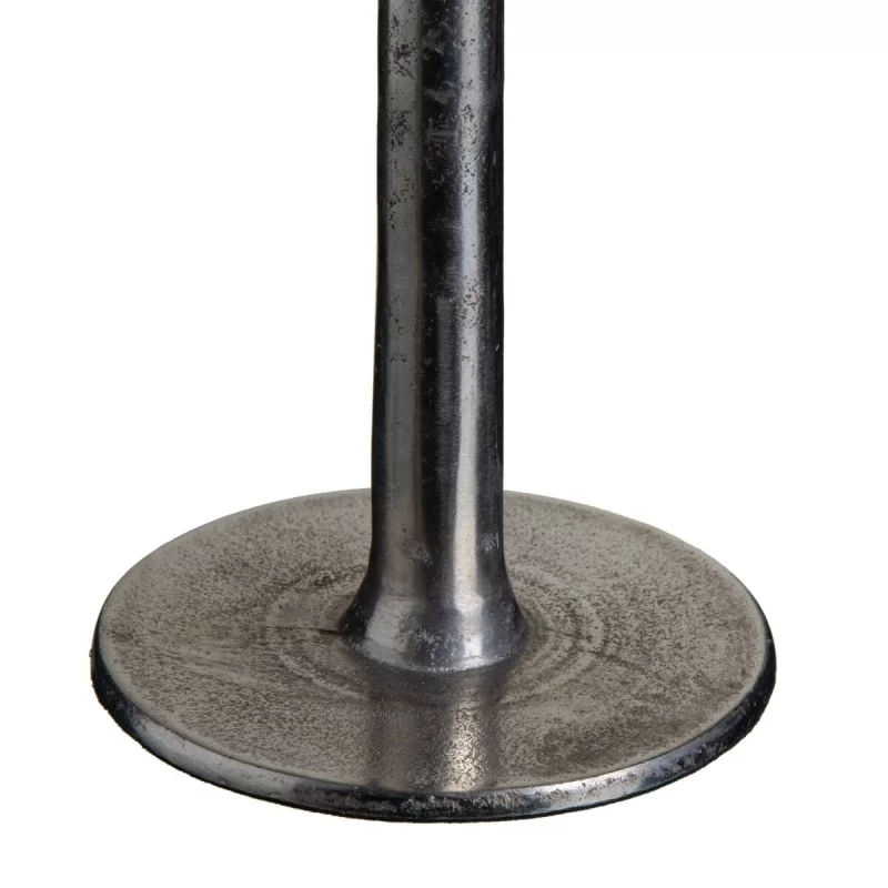 Candleholder Crystal Grey Metal 13 x 13 x 38 cm...