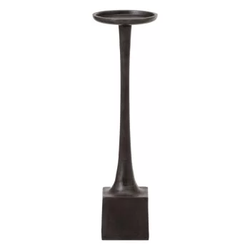 Candleholder 12 x 12 x 41,5 cm Grey Aluminium
