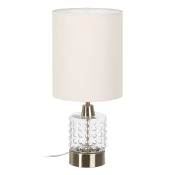 Desk lamp White Golden Cotton Metal Crystal Brass Iron 40...