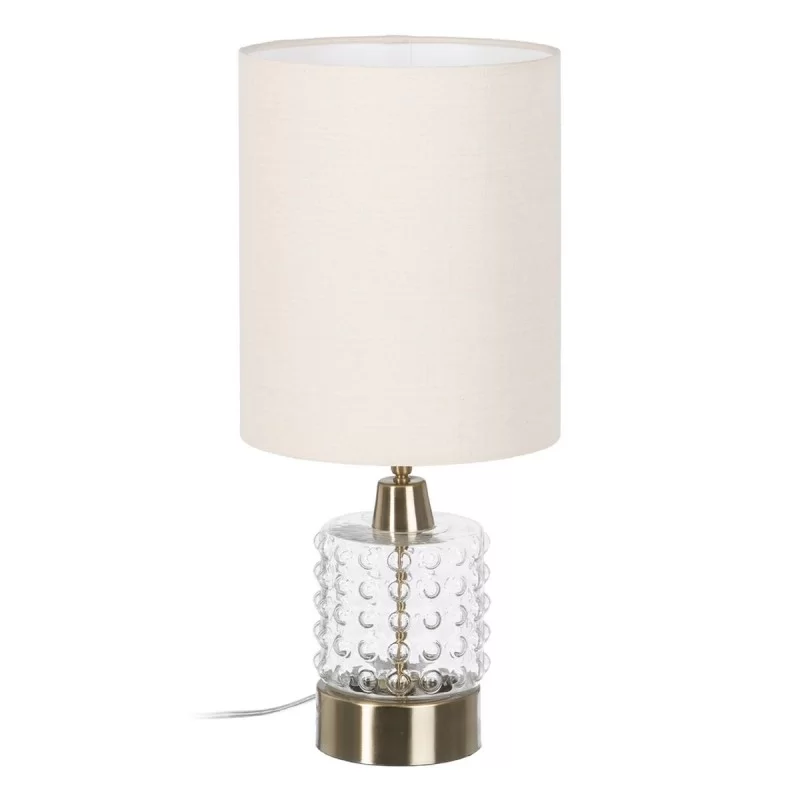 Desk lamp White Golden Cotton Metal Crystal Brass Iron 40 W 220 V 240 V 220-240 V 23 x 23 x 51 cm