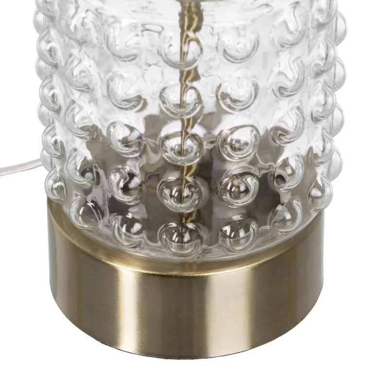 Desk lamp White Golden Cotton Metal Crystal...