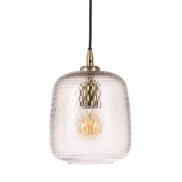 Ceiling Light Crystal Metal 18 x 18 x 27 cm
