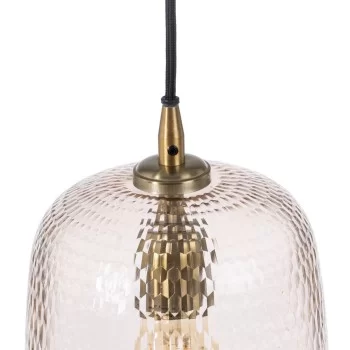 Ceiling Light Crystal Metal 18 x 18 x 27 cm 2