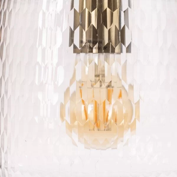 Ceiling Light Crystal Metal 18 x 18 x 27 cm