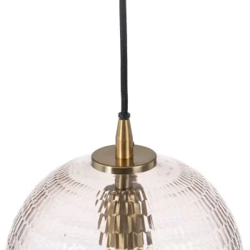 Ceiling Light Crystal Metal 22 x 22 x 32 cm 2