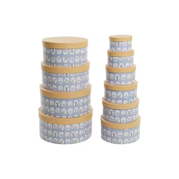 Set of Stackable Organising Boxes DKD Home Decor animals...