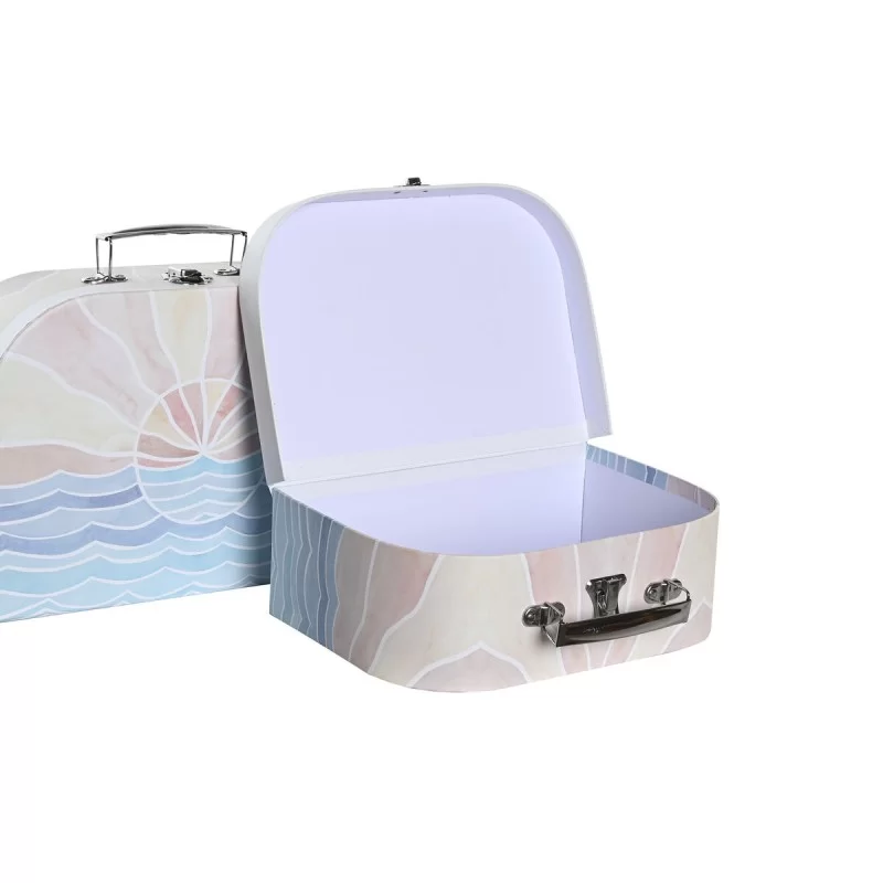 Set of decorative boxes DKD Home Decor...