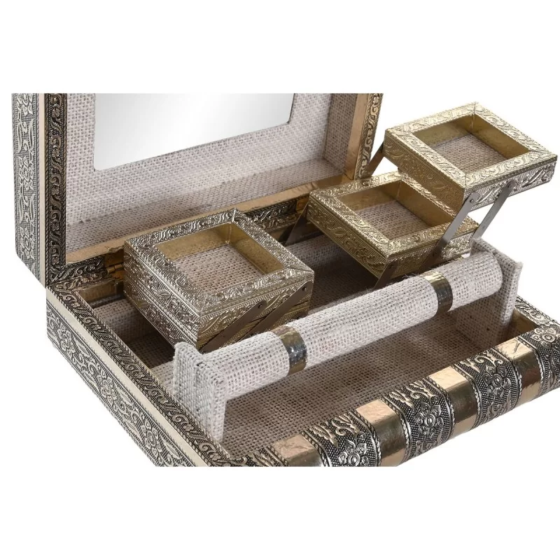 Jewelry box DKD Home Decor Champagne Natural...