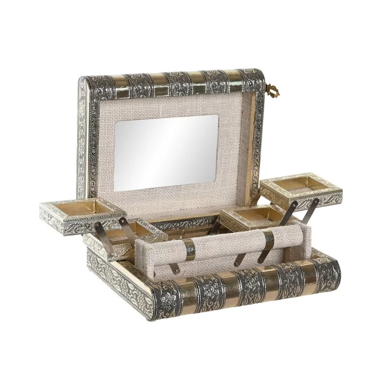 Jewelry box DKD Home Decor Champagne Natural...