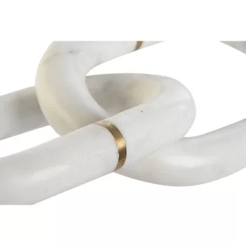 Decorative Figure Home ESPRIT White Golden Chain 13 x 13... 2