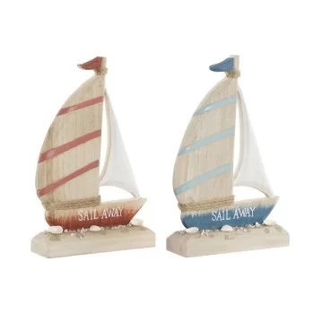 Decorative Figure Home ESPRIT Blue Red Natural Candle...