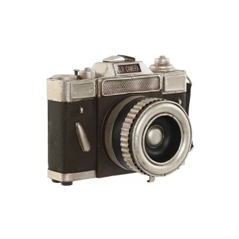 Decorative Figure Home ESPRIT Brown Silver Camera Vintage...