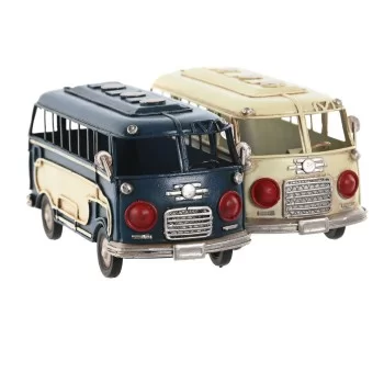 Decorative Figure Home ESPRIT Blue White Bus Vintage 17 x... 2