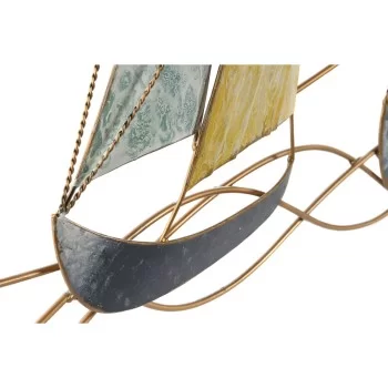 Wall Decoration Home ESPRIT Blue Golden Yachts 117,5 x 5... 2