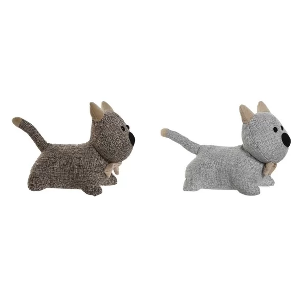 Door stop Home ESPRIT Sand 33 x 15 x 22 cm Cat (2 Units)