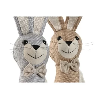Door stop Home ESPRIT Sand 20 x 10 x 35 cm Rabbit (2 Units) 2