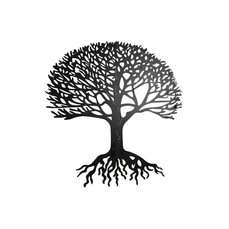 Wall Decoration Home ESPRIT Black Tree Colonial 80 x 1 x 80 cm