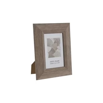 Photo frame Home ESPRIT Natural Aluminium Crystal...
