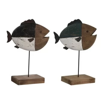 Decorative Figure DKD Home Decor Multicolour Natural Fish...