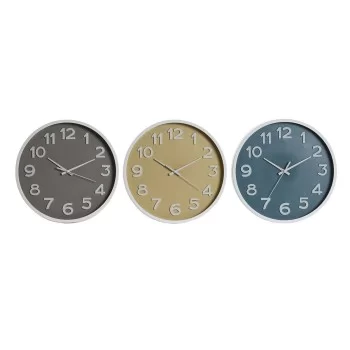 Wall Clock Home ESPRIT Blue White Pink Mustard PVC 30 x 4...