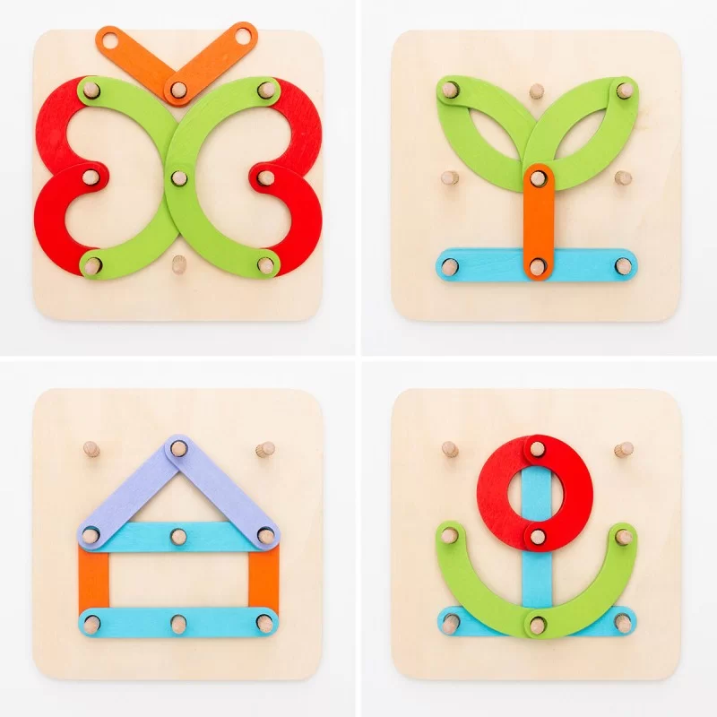 Wooden Set for Making Letters and Numbers...