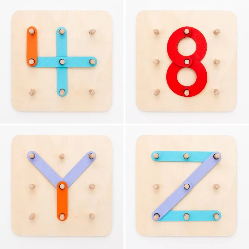 Wooden Set for Making Letters and Numbers...
