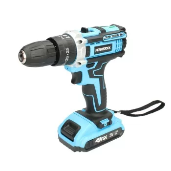 Drill and accessories set Ferrestock FSKTAB101 21 V 25... 2