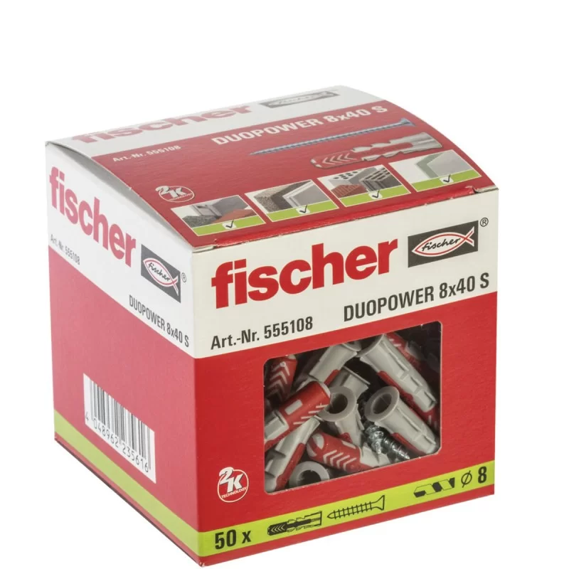 Wall plugs and screws Fischer duopower 50 Wall...