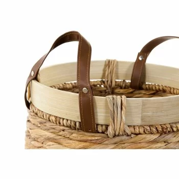 Basket set DKD Home Decor Bamboo Tropical 40 x 40 x 24 cm 2