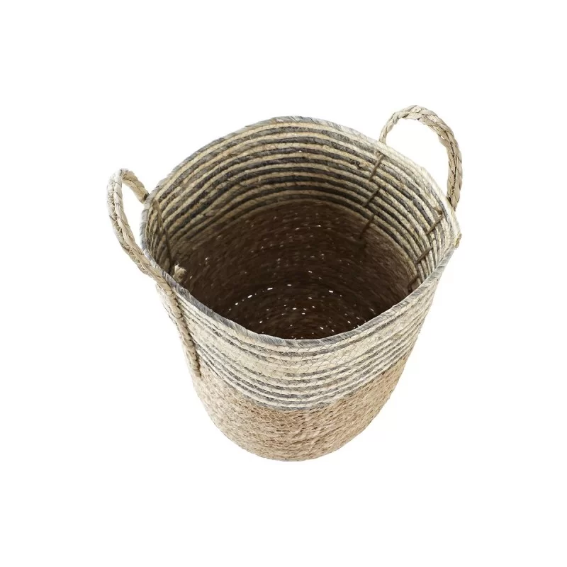 Basket DKD Home Decor Fibre (33 x 33 x 35 cm)...
