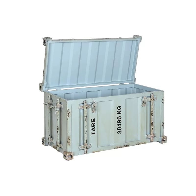 Chest Home ESPRIT Turquoise Metal Vintage 89 x...