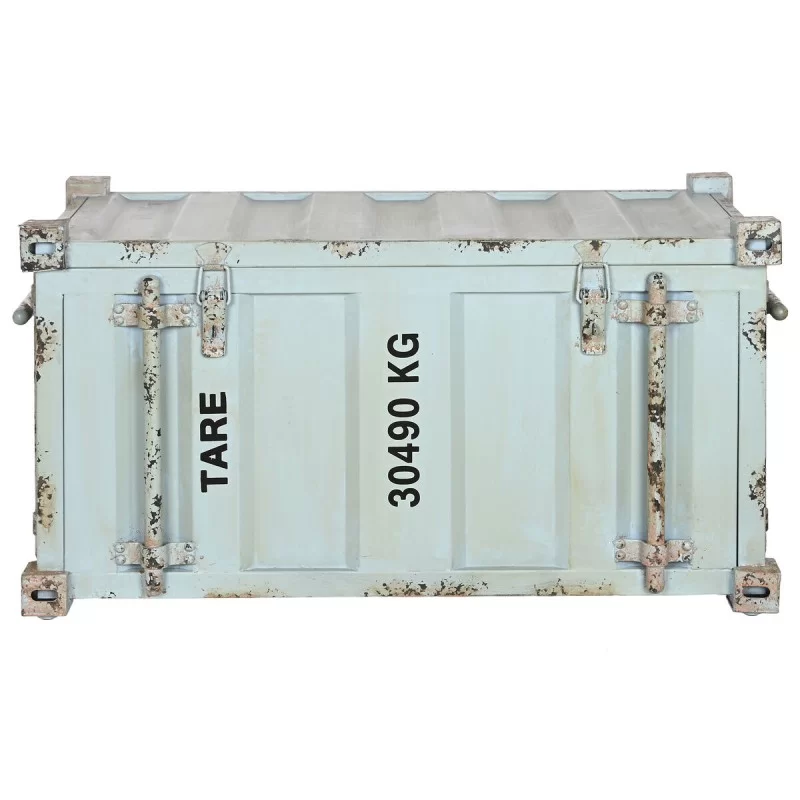 Chest Home ESPRIT Turquoise Metal Vintage 89 x...