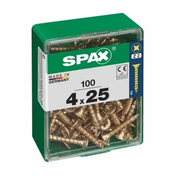 Box of screws SPAX Wood screw Flat head (4 x 25 mm) (4,0...