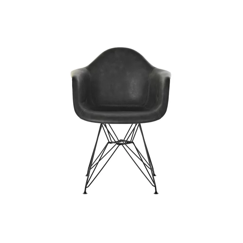 Chair with Armrests DKD Home Decor Dark grey...