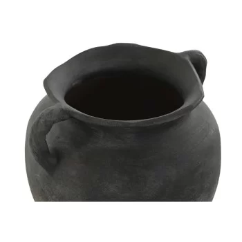 Vase Home ESPRIT Grey Terracotta Oriental 27 x 26 x 26,5 cm 2