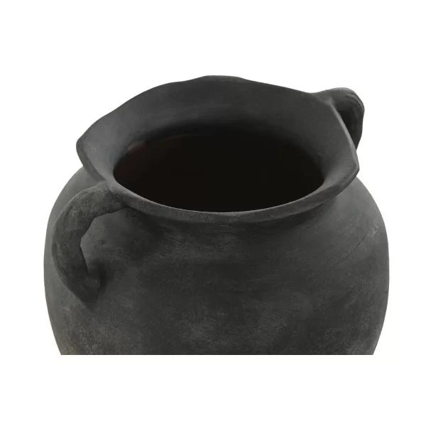 Vase Home ESPRIT Grey Terracotta Oriental 27 x 26 x 26,5 cm