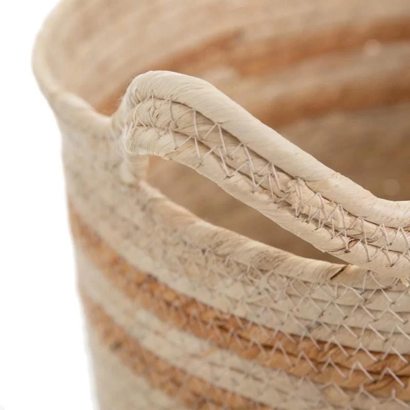 Set of Baskets Natural Beige 33 x 33 x 38 cm...