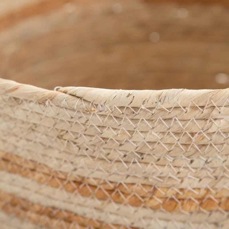 Set of Baskets Natural Beige 33 x 33 x 38 cm...