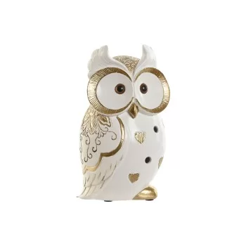 Decorative Figure Home ESPRIT White Golden Owl Romantic...