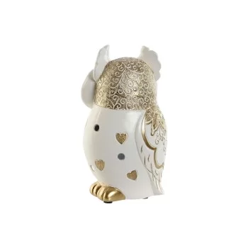 Decorative Figure Home ESPRIT White Golden Owl Romantic... 2
