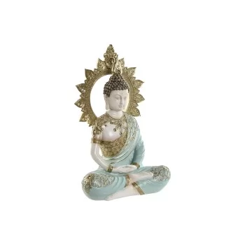Decorative Figure Home ESPRIT Turquoise Golden Buddha...