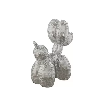 Decorative Figure Home ESPRIT Silver Dog 26 x 12 x 26 cm 2