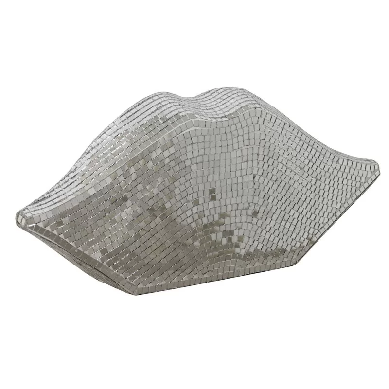 Decorative Figure Home ESPRIT Silver Lips 33 x...