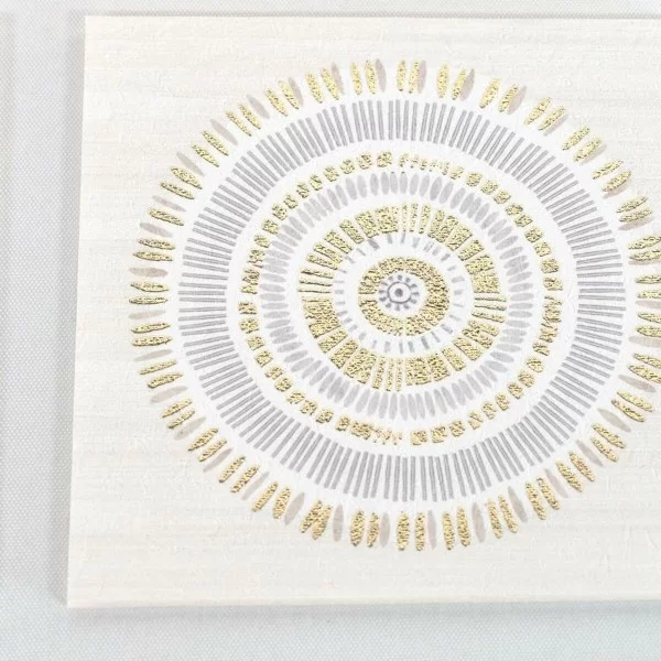 Painting DKD Home Decor 61 x 3,8 x 26 cm 63,5 x 4 x 28,6 cm Circles Scandinavian (2 Units)