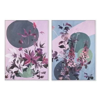 Painting DKD Home Decor 102,5 x 4,3 x 142,6 cm Flowers...