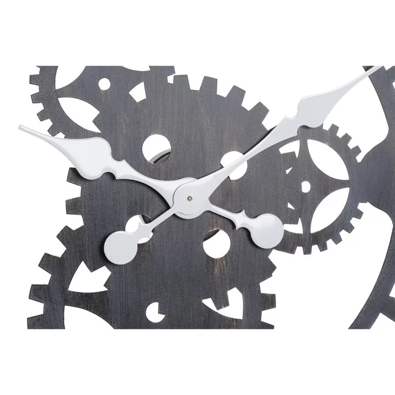 Wall Clock DKD Home Decor Black Natural Iron...