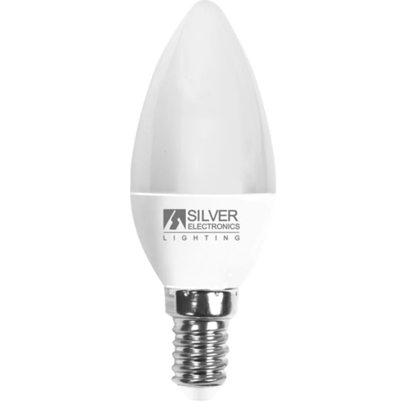 Candle LED Light Bulb Silver Electronics VELA 971714 7 W E14