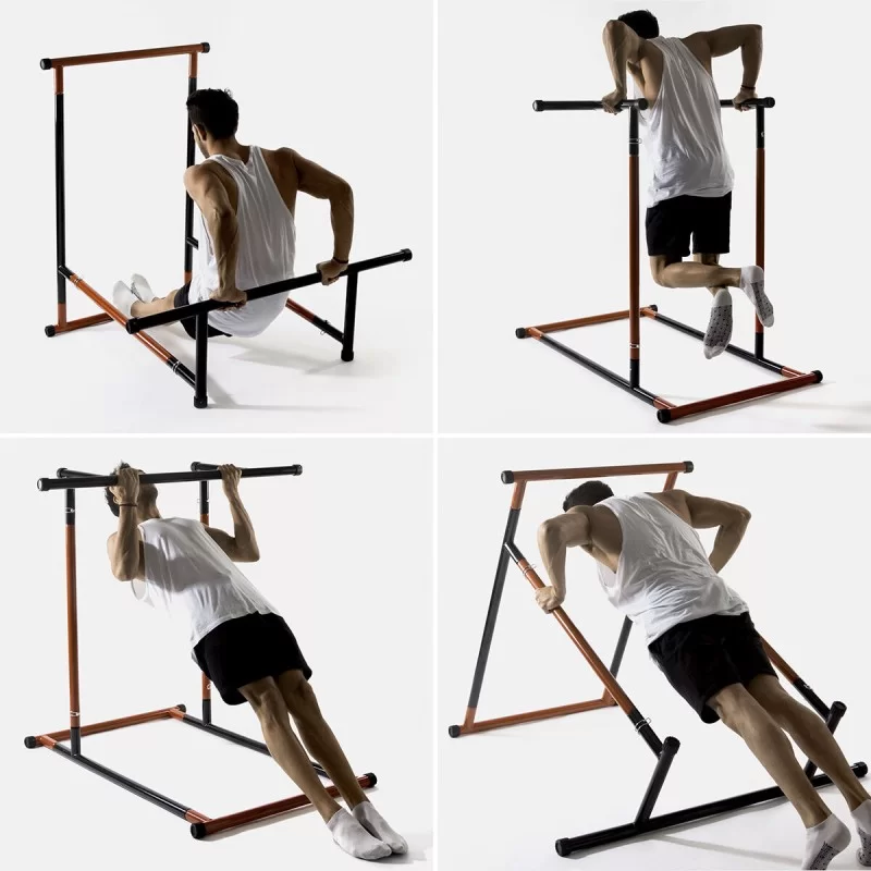 Full Body Pull-Up Station with Exercise Guide...