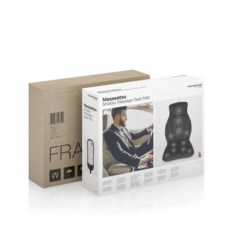 Shiatsu Thermal Massage Seat Mat Masseatsu...