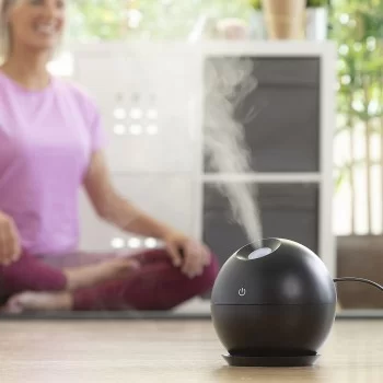 Mini Humidifier Scent Diffuser Black InnovaGoods 2